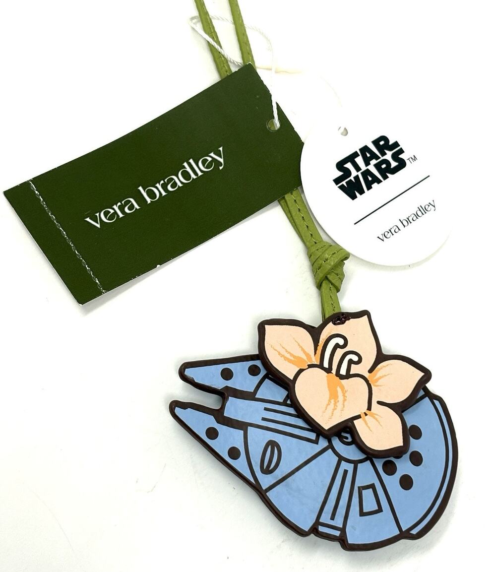 Vera Bradley Star Wars Millennium Falcon Bag Charm Power Force Floral NWT Flower